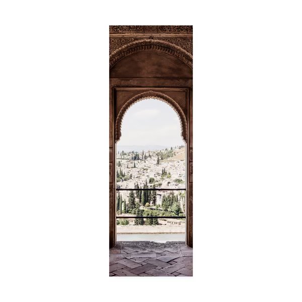 Philippe Hugonnard 'Made in Spain 2 View of the city of Granada II' Canvas Art, 8x24, Trademark Fine Art, Mfr#: PH01602-C824GG